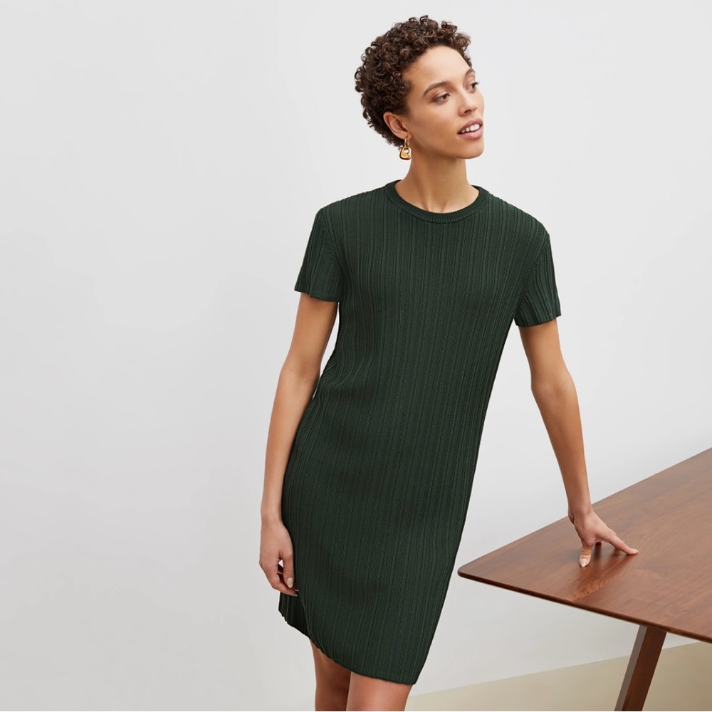 MM Lafleur Green Hayden Dress - Cotton rib size small